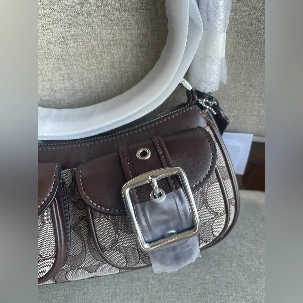 NWT！COACH ASHTON SHOULDER BAG IN SIGNATURE JACQUARD（CBJ00）for holiday gift